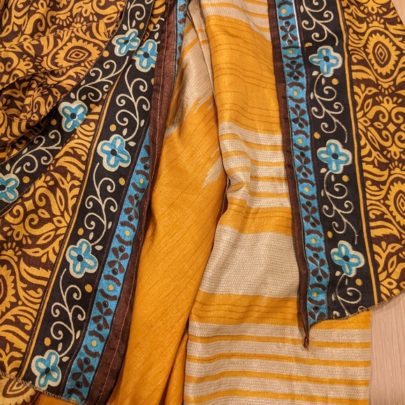 Silk blend wrap skirt (one size) - Picture 4 of 7